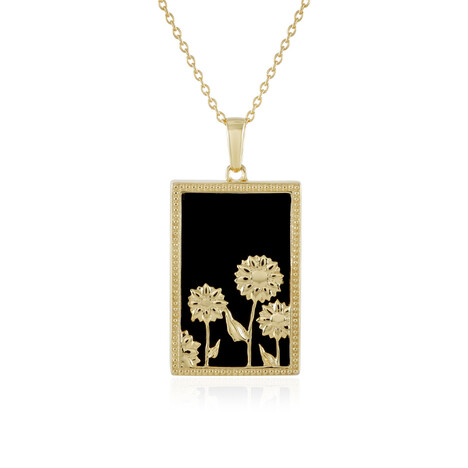 Collier en argent et Onyx noir