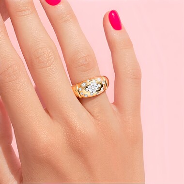 Anillo en oro con Diamante SI1 (G) (Annette)