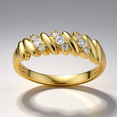 Anello in oro con Diamante SI1 (H)