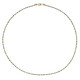 Gouden halsketting met zwarte diamanten