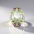 Bague en argent et Améthyste verte