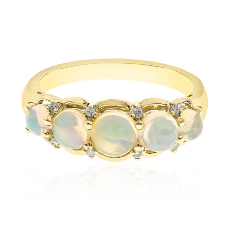 Bague en or et Opale Welo AAA