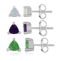 Orecchini in argento con Tsavorite della Tanzania
