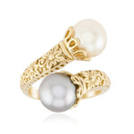 White Freshwater Pearl Silver Ring (TPC)