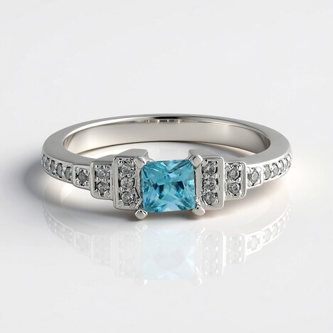 Anello in argento con Zircone Ratanakiri