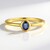 Anello in argento con Zaffiro Ceylon Blu