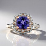 Anello in oro con Tanzanite AAA (CIRARI)