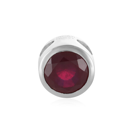 Madagaskar-Rubin-Silberanhänger (MONOSONO COLLECTION)