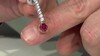 Pendientes en plata con Rubelita (Gems en Vogue)