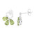 Boucles d'oreilles en argent et Saphir du Mozambique