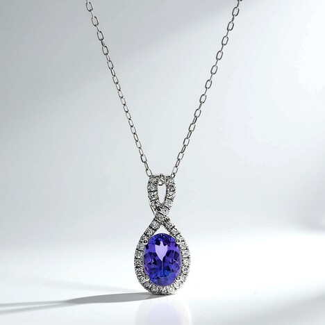 Collana in oro con Tanzanite AAA (CIRARI)