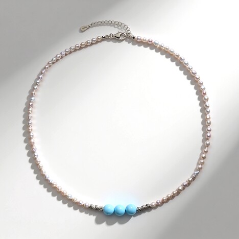 Collana in argento con Larimar
