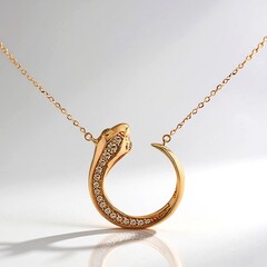 Collana in oro con Diamante Rose de France SI1 di Argyle