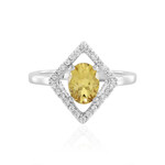 Anello in argento con Berillo Giallo