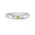 Zilveren ring met een gele saffier
