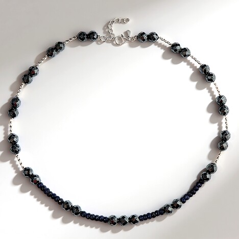Collana in argento con Ematite Nera