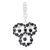 Pendentif en argent et Spinelle noir