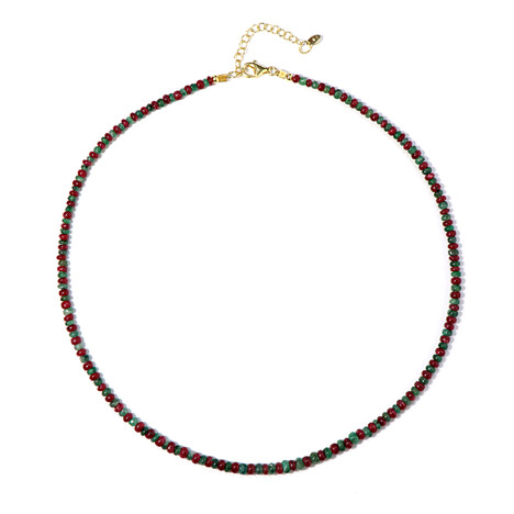 Edelstein-Silberhalskette