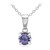 Tanzanite Silver Necklace