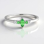 Anello in argento con Lemshuku Tsavorite