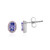 Boucles d'oreilles en or et Tanzanite
