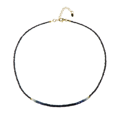 Edelstein-Silberhalskette