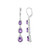 Siberian Amethyst Silver Earrings