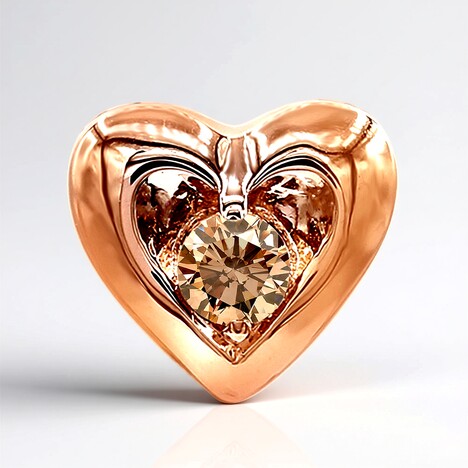 Ciondolo in oro con Diamante Rose de France SI1 di Argyle (Annette)
