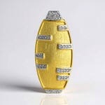 Ciondolo placcato in oro con Zircone (MONOSONO COLLECTION)
