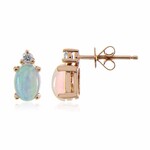 Boucles d'oreilles en or et Opale Welo AAA