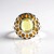 Anello in argento con Quarzo Limone (SAELOCANA)