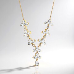 Collana in argento con Topazio Bianco