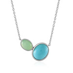 Sleeping Beauty Turquoise Silver Necklace (KM by Juwelo)