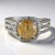 Bague en argent et Quartz rutile (Cheveux de Vénus)