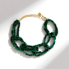 Bracciale in argento con Malachite