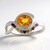 Anello in oro con Zaffiro Arancione Ban Ka Cha