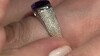 Zilveren ring met een Zambia-amethist (de Melo Essence)