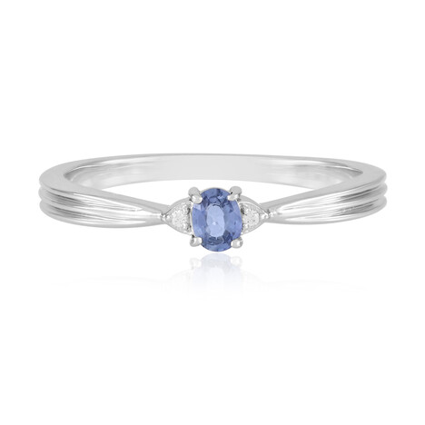 Ceylon Blue Sapphire Silver Ring
