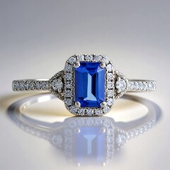 Anello in oro con Tanzanite AAA