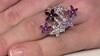 Zilveren ring met granaten
