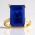 Anello in argento con Quarzo Blu