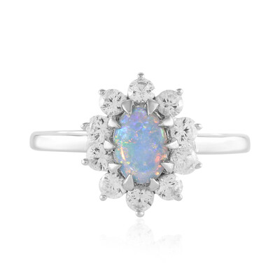 Anello in argento con Opale Australiano
