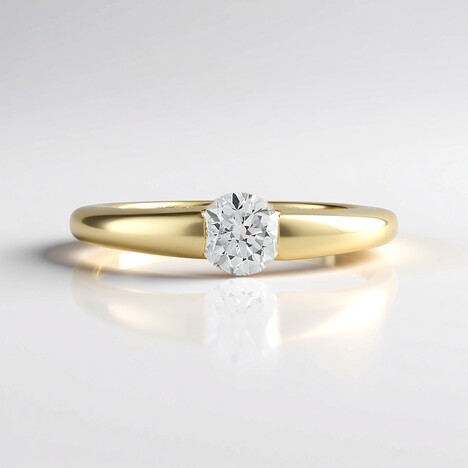 Anello in oro con Diamante I2 (G)  (de Melo Gold)