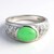Anello in argento con Crisoprasio Imperiale