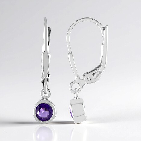 Orecchini in argento con Ametista Zambiana (de Melo)