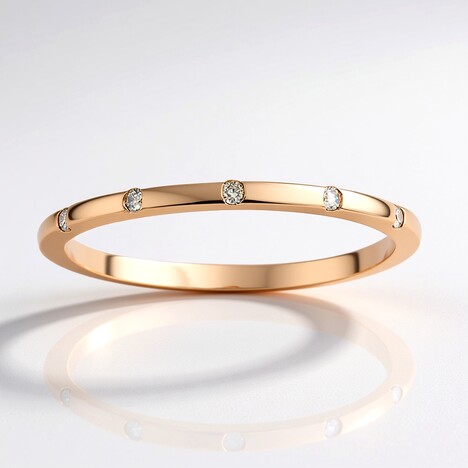 Anello in oro con Diamante Rose de France SI1 di Argyle (Annette)