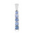Zilveren hanger met een Blauwe Ceylon saffier