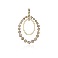 I2 Champagner-Diamant-Goldanhänger (de Melo Gold)