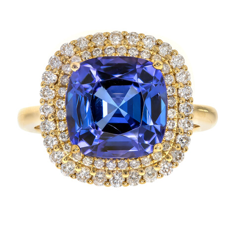 Anillo en oro con Tanzanita AAA (CIRARI)