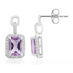 Pendientes en plata con Amatista